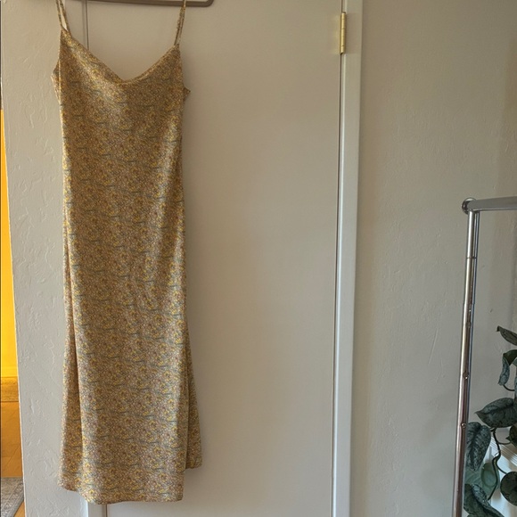 Urban Outfitters Dresses & Skirts - Urban Outfitters Yellow Floral Slip Midi Dress